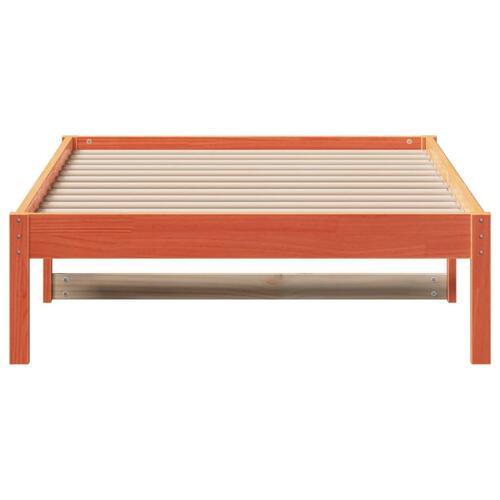 Daybed 80x200 cm massivt fyrretræ gyldenbrun