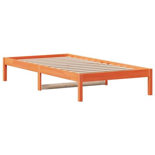 Daybed 80x200 cm massivt fyrretræ gyldenbrun