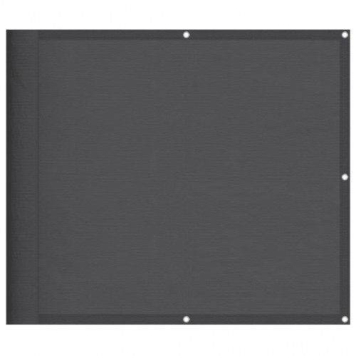 Altanafskærmning 90 × 700 cm - 100 % polyester, antracitgrå