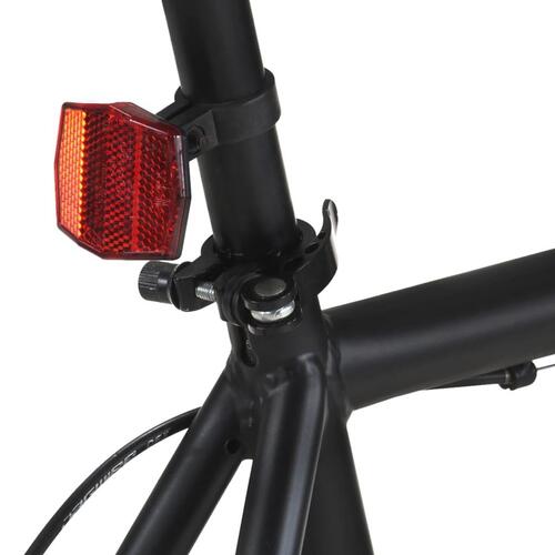 Cykel 1 gear 700c 59 cm sort og orange