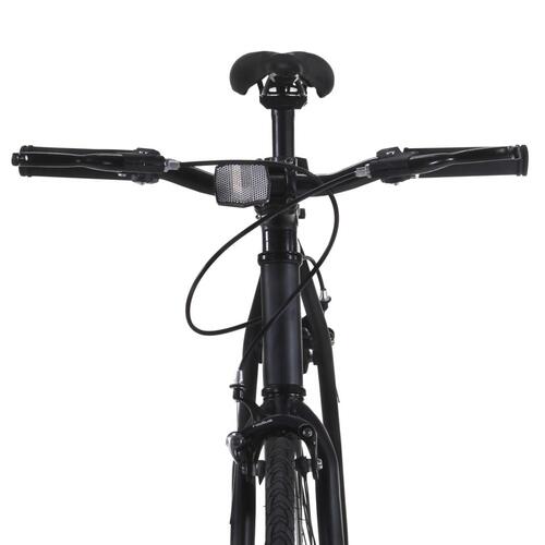 Cykel 1 gear 700c 59 cm sort og orange