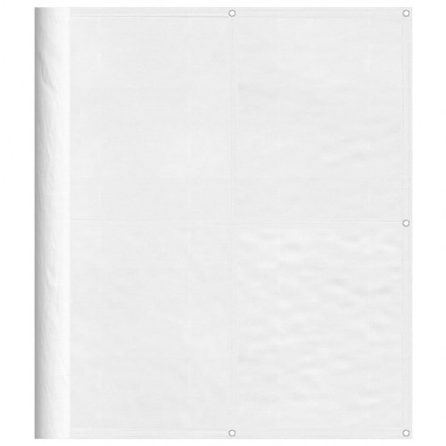 Altanafskærmning 120×700 cm - 100 % polyester, hvid