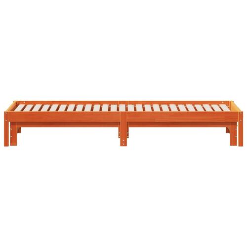 Daybed med udtræk 90x190 cm massivt fyrretræ gyldenbrun