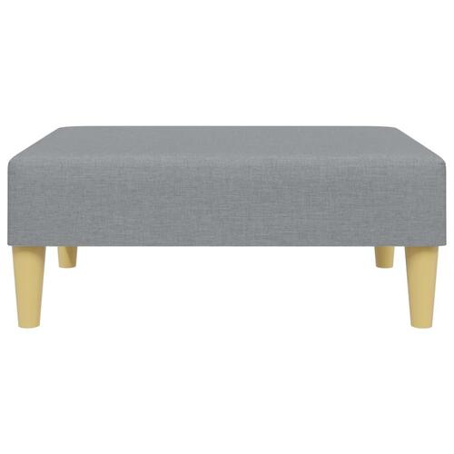 Fodskammel 77x55x31 cm stof lysegrå
