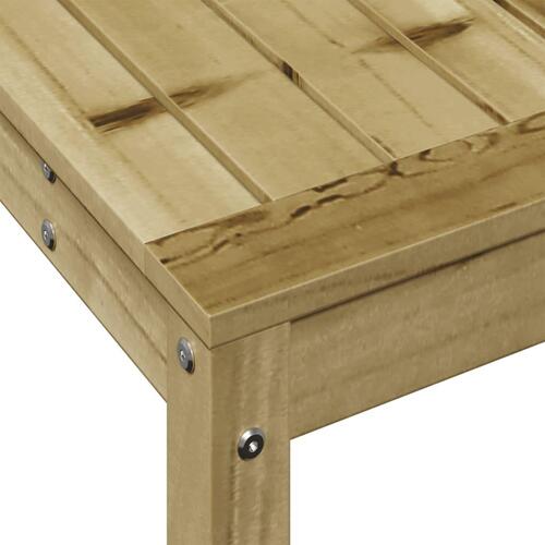 Plantebord med hylde 108x35x75 cm imprægneret fyrretræ