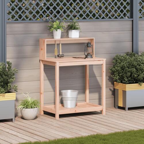 Plantebord med hylder 82,5x50x109,5 cm massivt douglasgran