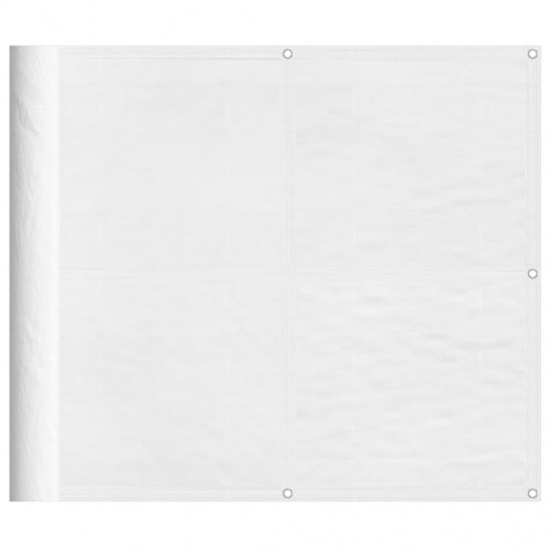 Altanafskærmning 90 × 800 cm - 100 % polyester, hvid