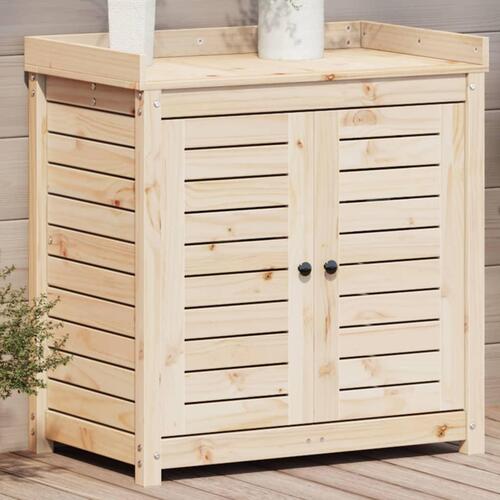 Plantebord med hylder 82,5x50x86,5 cm massivt fyrretræ