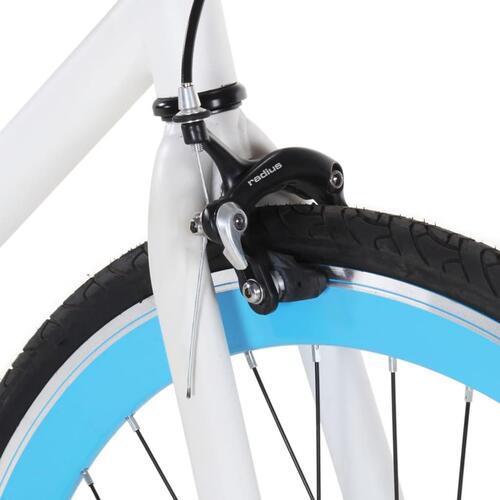 Cykel 1 gear 700c 59 cm hvid og blå