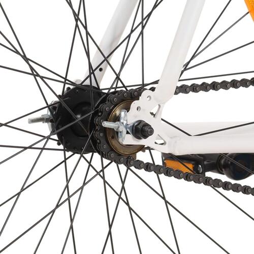 Cykel 1 gear 700c 59 cm hvid og blå