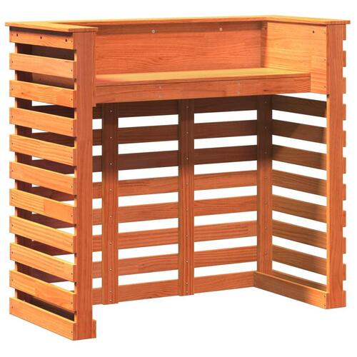 Udendørs barbord 113,5x50x103 cm massivt fyrretræ brun