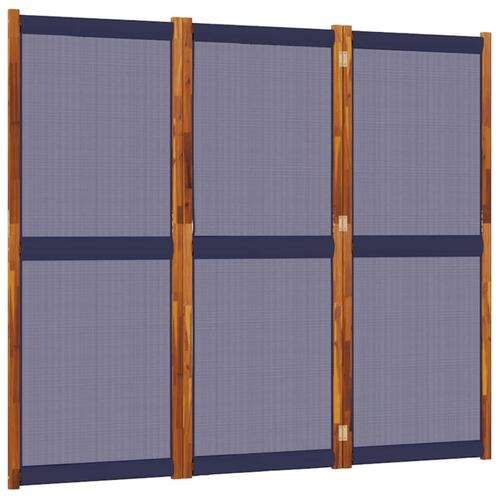 3-panels rumdeler 210 x 180 cm mørkeblå