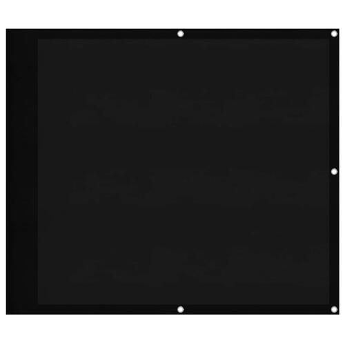 Altanafskærmning 90x1000 cm 100 % polyester sort