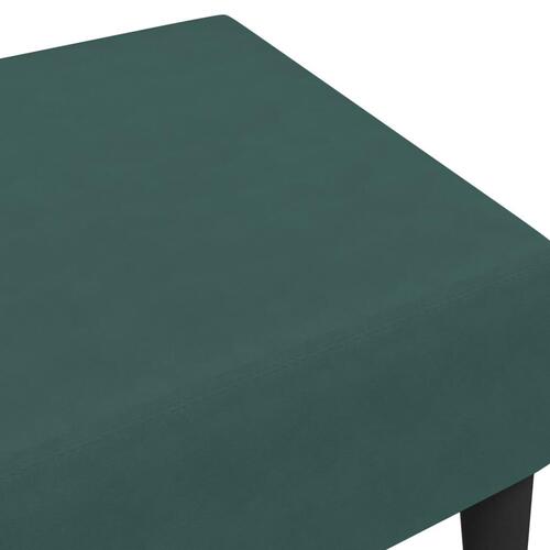 Fodskammel 77x55x31 cm velour mørkegrøn
