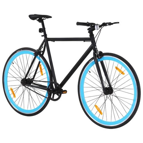 Cykel 1 gear 700c 51 cm sort og blå