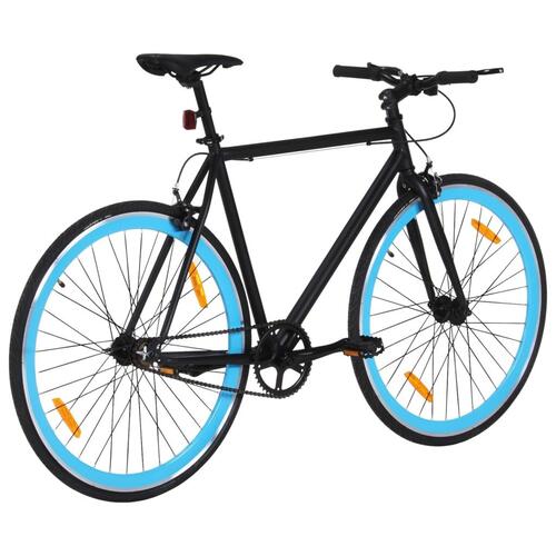 Cykel 1 gear 700c 51 cm sort og blå