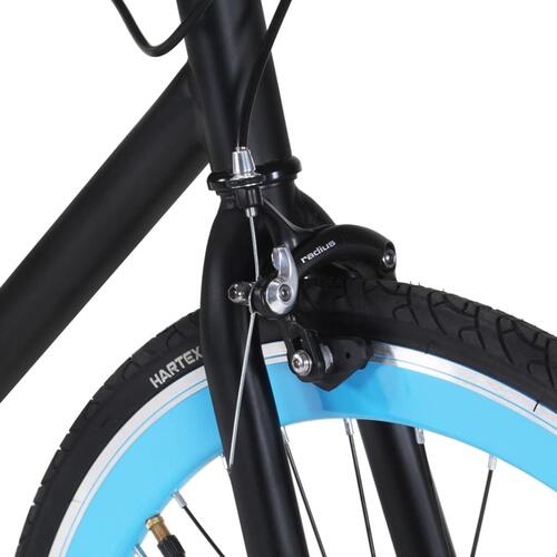 Cykel 1 gear 700c 51 cm sort og blå
