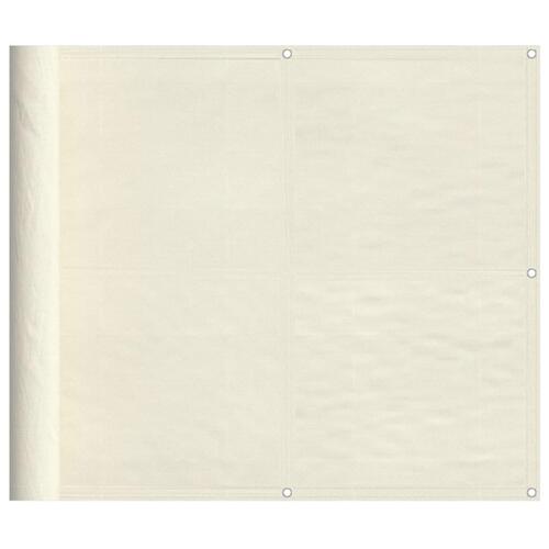 Altanafskærmning 90x1000 cm 100 % polyester cremefarvet