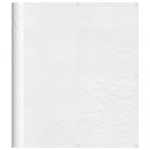Altanafskærmning 120 × 1.000 cm - hvid polyester privatlivsskærm