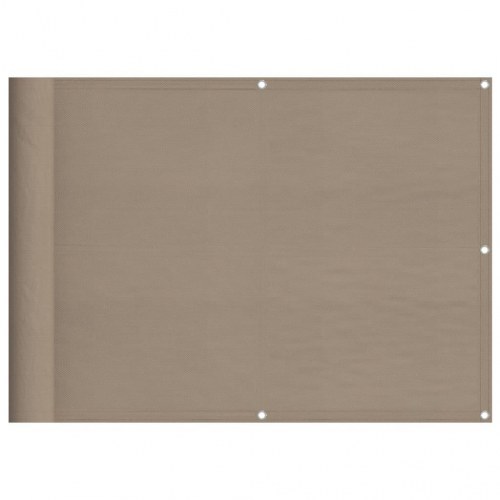 Altanafskærmning 75x1000 cm 100 % polyester gråbrun