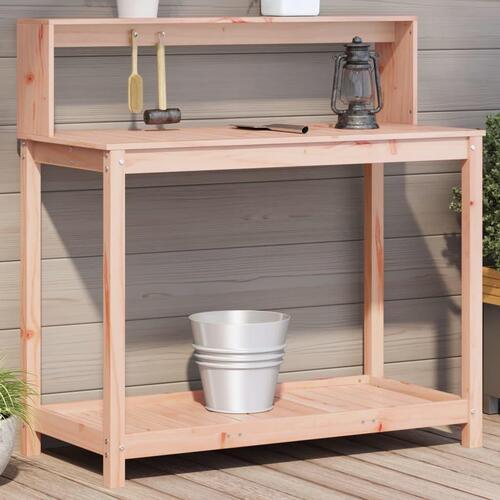 Plantebord med hylder 108x50x109,5 cm massivt douglasgran