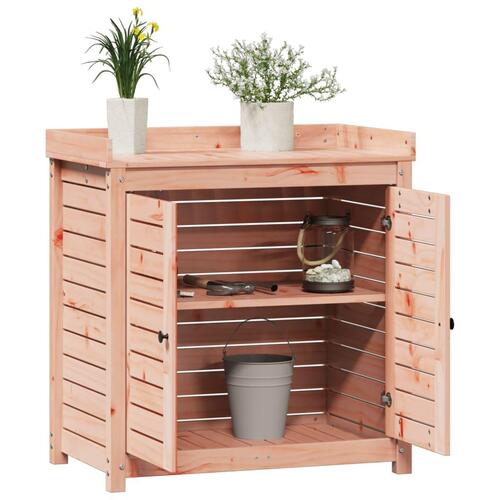 Plantebord med hylder 82,5x50x86,5 cm massivt douglasgran