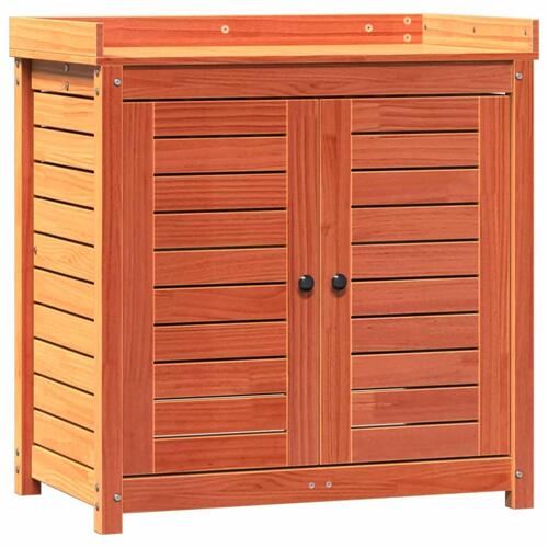 Plantebord med hylder 82,5x50x86,5 cm massivt fyrretræ brun