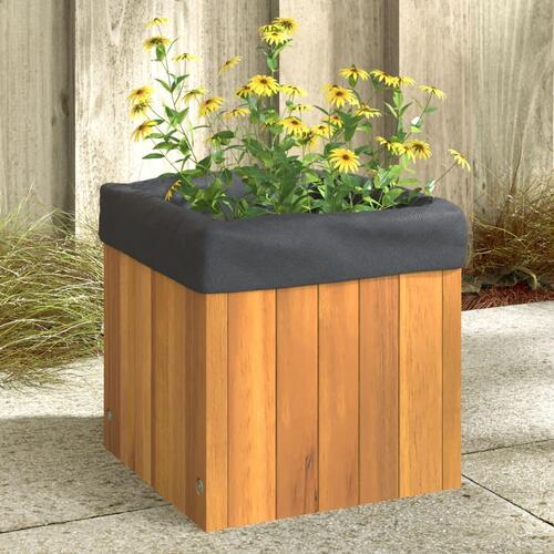 Plantekasse 25x25x25 cm massivt akacietræ