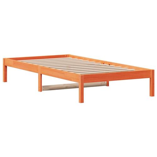 Daybed 90x190 cm massivt fyrretræ gyldenbrun