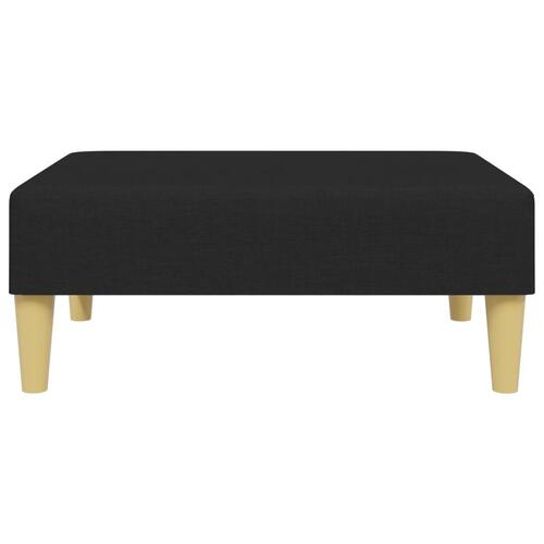 Fodskammel 77x55x31 cm stof sort