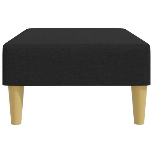 Fodskammel 77x55x31 cm stof sort