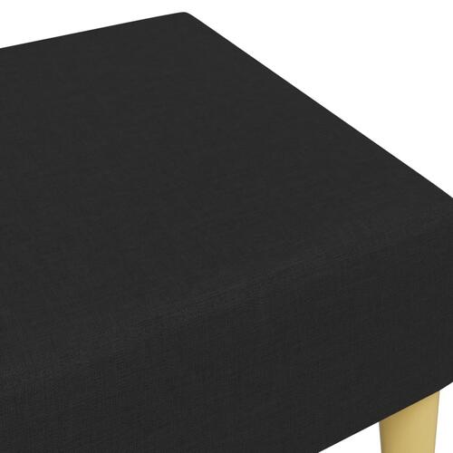Fodskammel 77x55x31 cm stof sort
