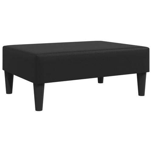 Fodskammel 77x55x31 cm kunstlæder sort