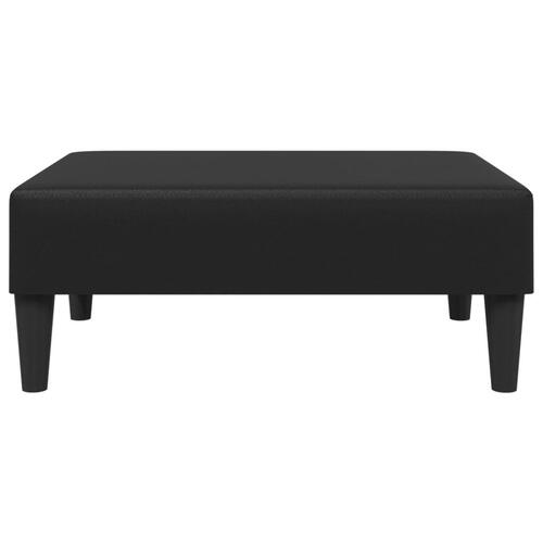 Fodskammel 77x55x31 cm kunstlæder sort