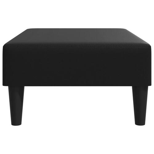 Fodskammel 77x55x31 cm kunstlæder sort