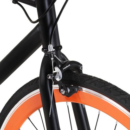 Cykel 1 gear 700c 51 cm sort og orange