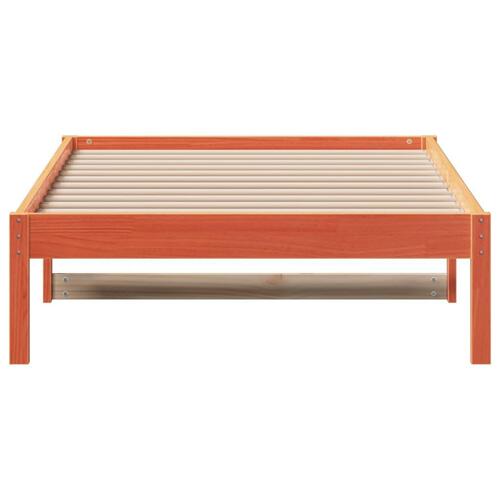 Daybed 90x200 cm massivt fyrretræ gyldenbrun