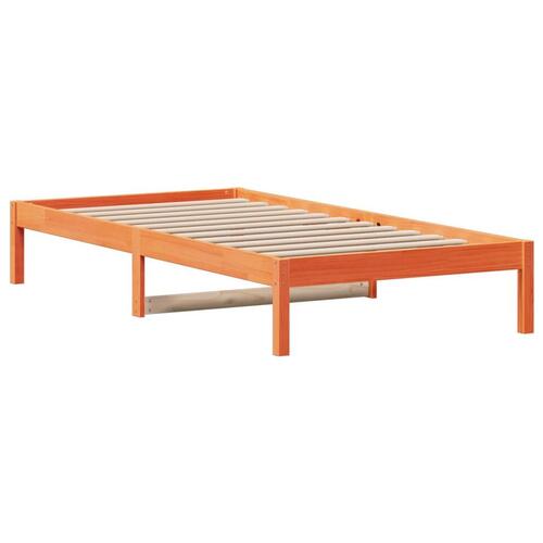 Daybed 90x200 cm massivt fyrretræ gyldenbrun