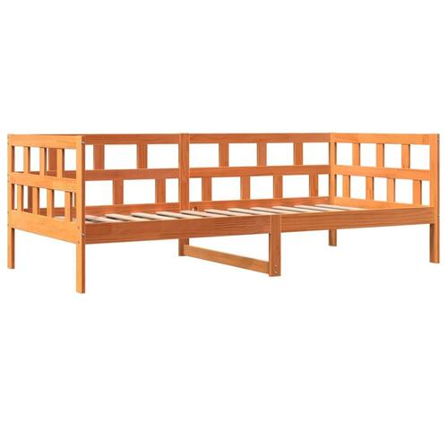 Daybed 80x200 cm massivt fyrretræ gyldenbrun