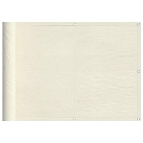 Altanafskærmning 75x1000 cm 100 % polyester cremefarvet