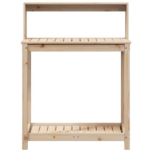 Plantebord med hylder 82,5x50x109,5 cm massivt fyrretræ