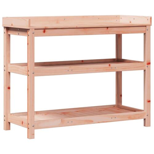 Plantebord med hylder 108x45x86,5 cm massivt douglasgran