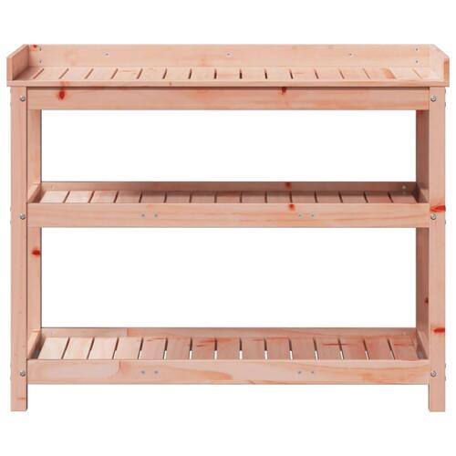 Plantebord med hylder 108x45x86,5 cm massivt douglasgran
