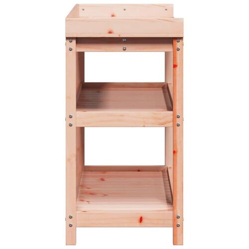 Plantebord med hylder 108x45x86,5 cm massivt douglasgran