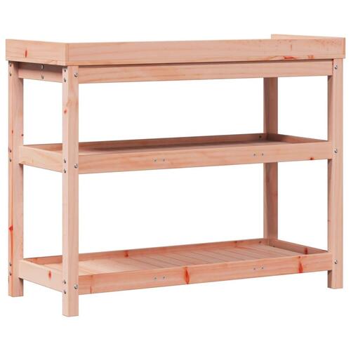 Plantebord med hylder 108x45x86,5 cm massivt douglasgran