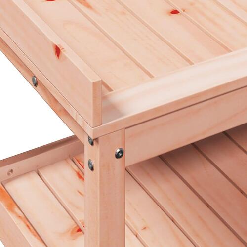 Plantebord med hylder 108x45x86,5 cm massivt douglasgran