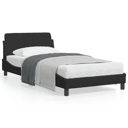 Sengeramme uden madras Sort 100x200 cm Fløjl