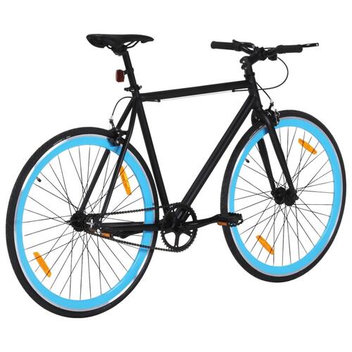 Cykel 1 gear 700c 59 cm sort og blå