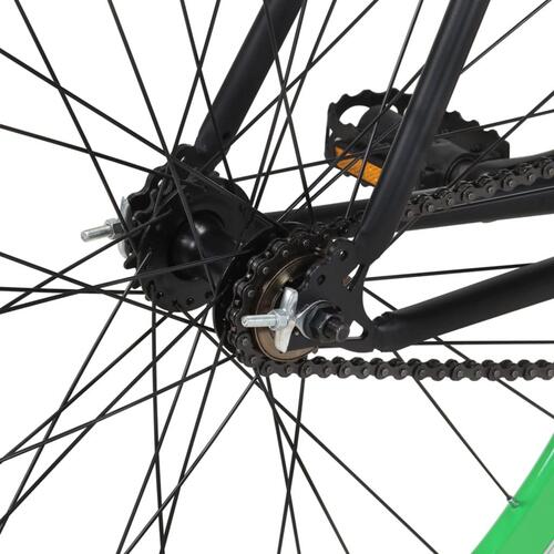 Cykel 1 gear 700c 51 cm sort og grøn