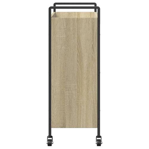 Køkkenvogn 70x30x82 cm konstrueret træ sonoma-eg